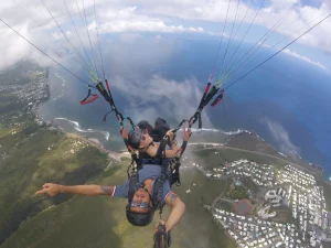 Vue aérienne parapente Saint-Leu La Réunion