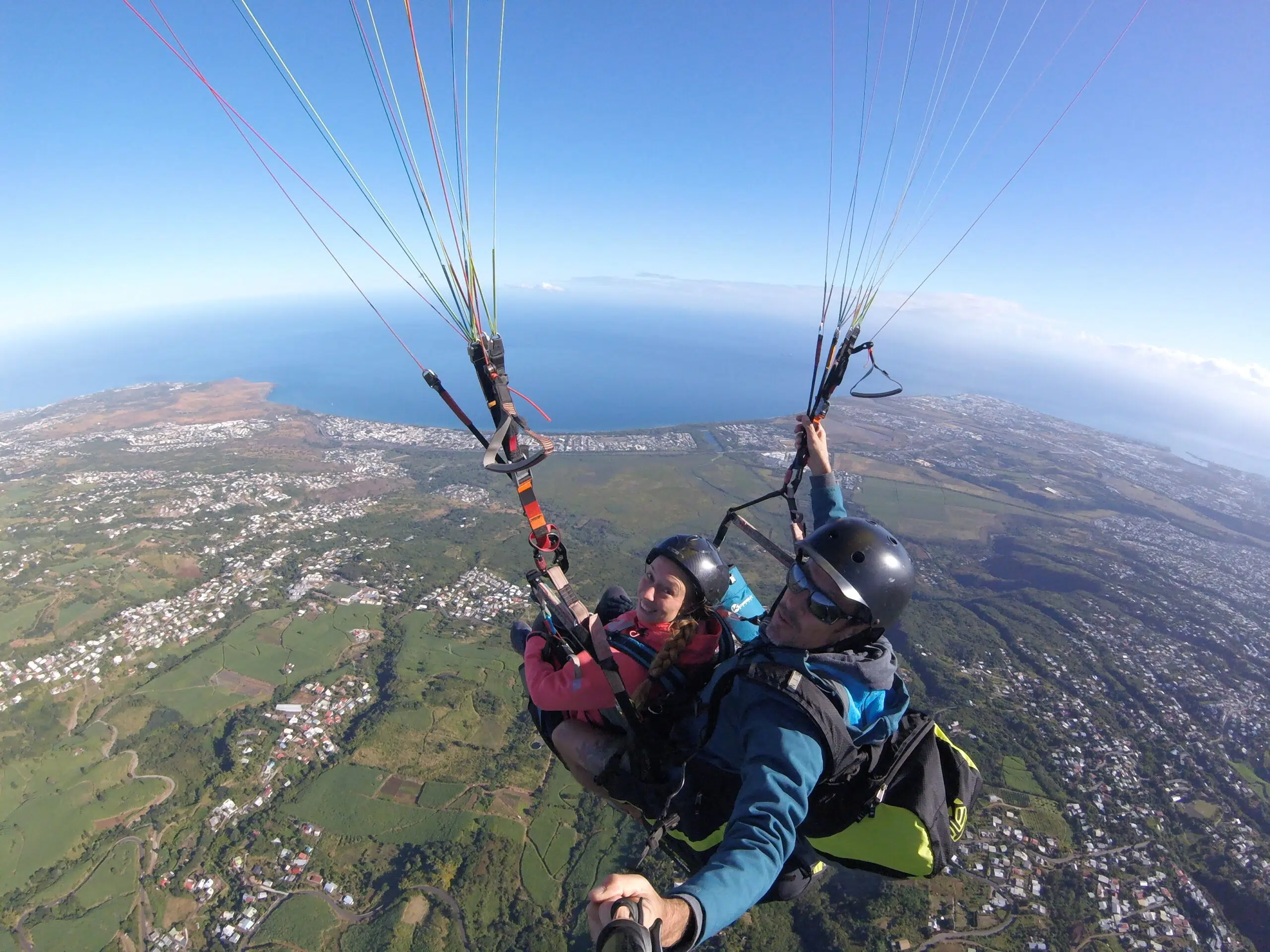 Vol parapente Saint-Leu lagon La Réunion — Black Air Parapente